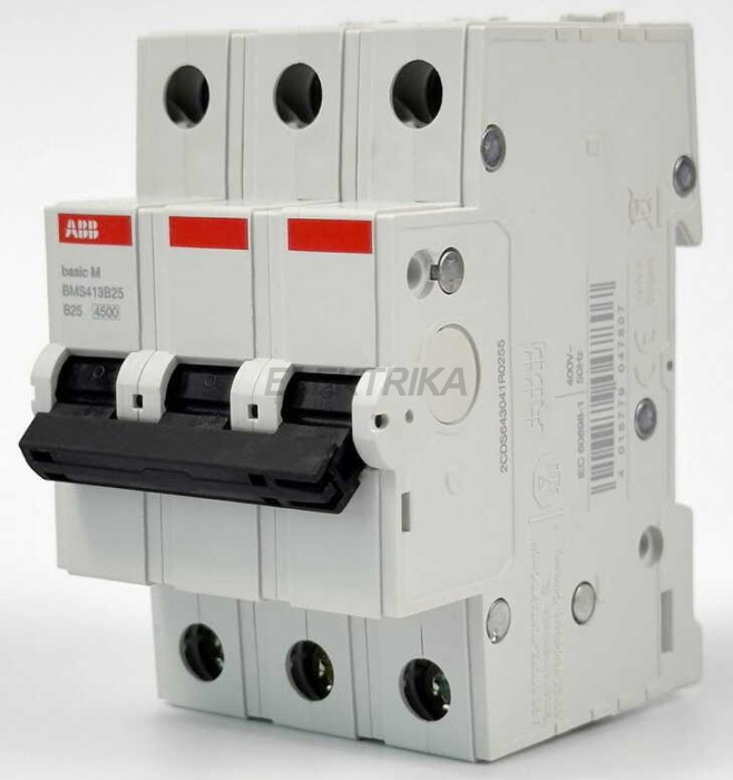 Автоматичний вимикач ABB basic M 2P B25 (2CDS643041R0255)