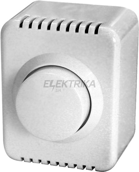 Вимикач із регулятором e.touch.1311.w.blister для зовнішнього монтажу, білий, 500 Вт, у блістерній упаковці.