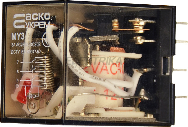 Реле проміжне АСКО-УКРЕМ МY3 (AC 12 V) (A0090010027)