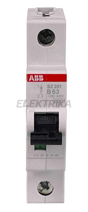 Автоматичний вимикач ABB SZ201-B63 (2CDS251025R0635)