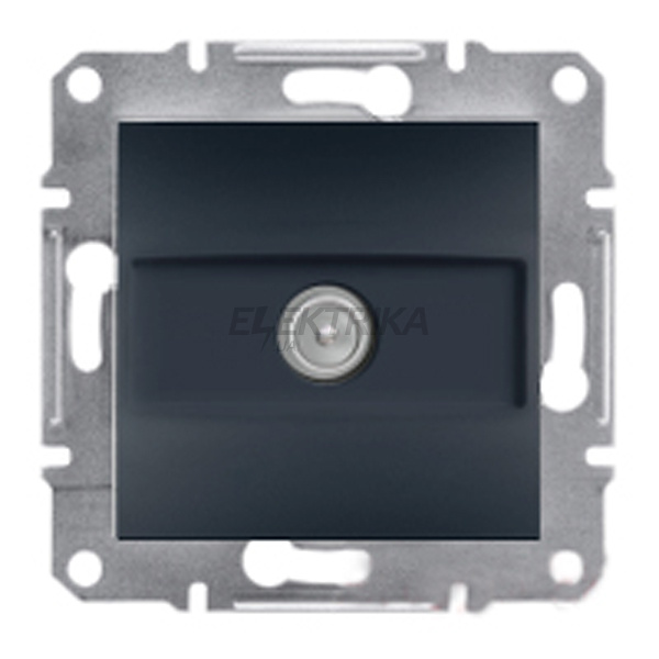 Розетка прохідна Schneider Electric Asfora 4дб антрацит (EPH3200271)