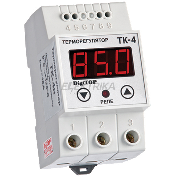 Терморегулятор ТК-4н (одноканальний, датчик DS18B20) DIN