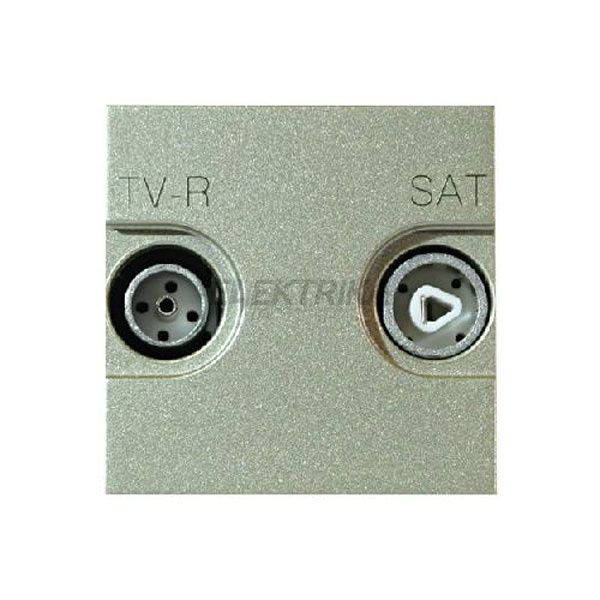 Розетка TV-R-SAT одиночна Zenit N2251.3 CV, шампань