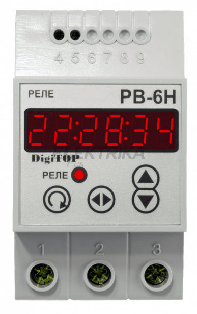 Реле часу 16А тижневий DigiTOP РВ-6H (РВ6H)