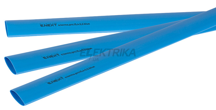 Термоусаджувальна трубка з клейовим шаром e.termo.pro.15,4.5,2.blue, 15,4/5,2, 1м, синя (p092040)