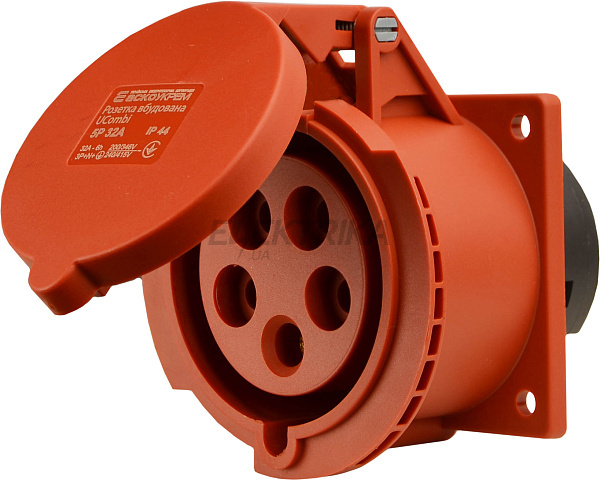 Розетка вбудована серії UCombi 5P 32A IP 44 (A0080010163)