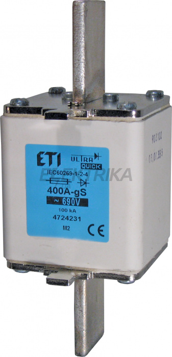 Плавка вставка запобіжник ETI M2 gS 400A/690V 004724231