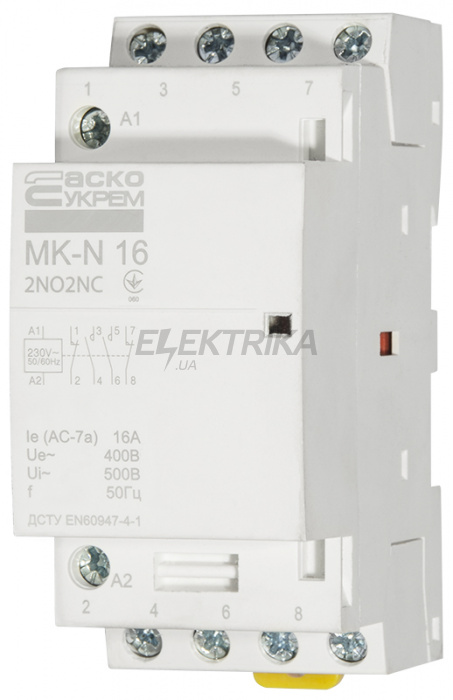 Контактор модульний АСКО-УКРЕМ MK-N 4P 16A 2NO2NC (A0040030028)