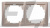 Рамка e.lux.10044L.2.fr.ivory 2-місна, "слонова кістка"