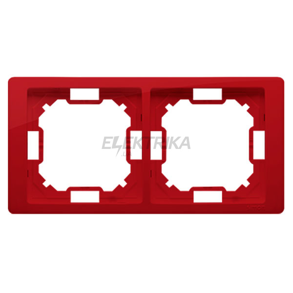 Рамка 2-постова Simon Basic Neos, рубінова металізована