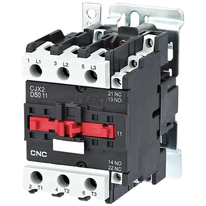 Електромагнітний контактор CNC CJX2-5011 23кВт NO+NC 220В 50А (Б00029066)