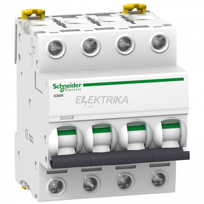 Автоматичний вимикач Schneider Electric iC60N C 63A 4P A9F79463