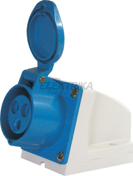 Силова розетка стаціонарна e.socket.pro.4.16, 4п., 380В, 16А (114)