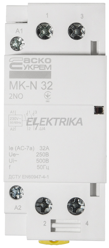 Контактор модульний АСКО-УКРЕМ MK-N 2P 32A 2NO (A0040030031)