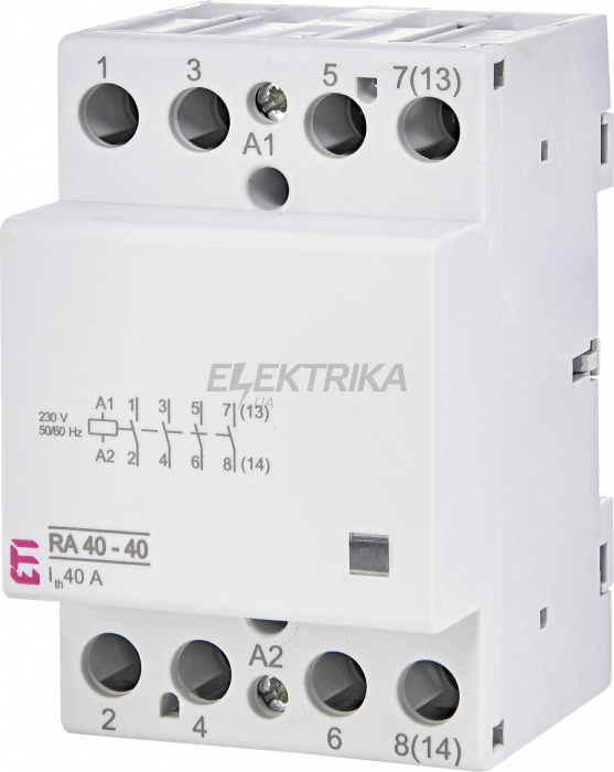 Модульний контактор ETI RA 40-40 230V AC 002464095