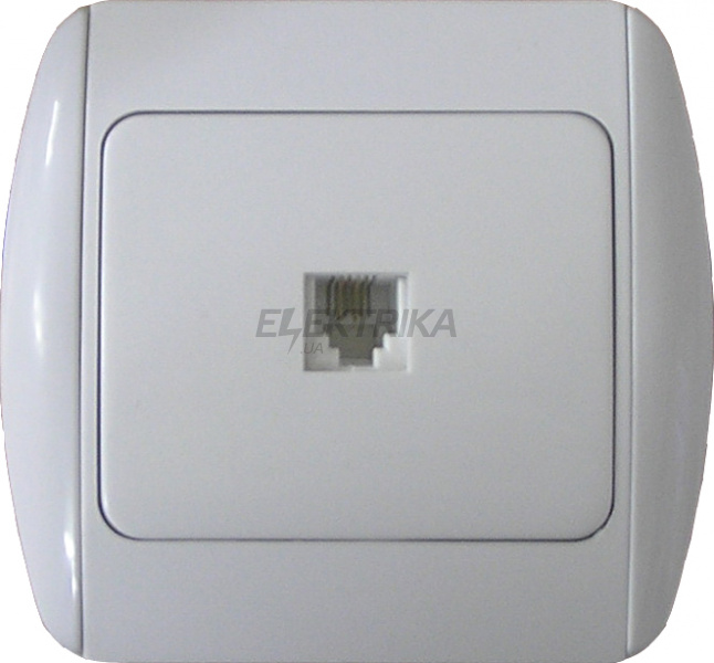 Розетка e.install.stand.814P1 телефонна одинарна