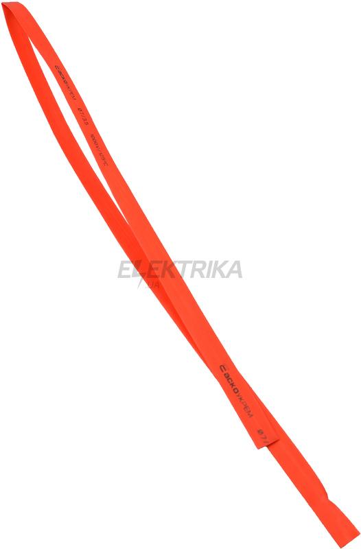 Термозбіжна трубка АСКО-УКРЕМ Ø 7,0/3,5 (1м) червоний (A0150040362)