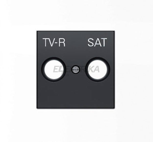 Панель TV/R+SAT чорний оксамит