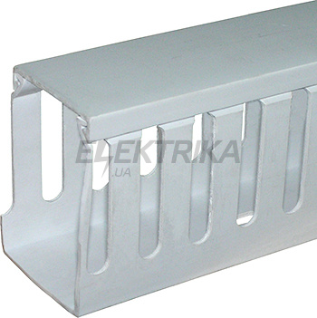 Короб пластиковий перфорований E.NEXT e.trunking.perf.stand.100.100, 100х100мм, блакитний 2м (s13033027)
