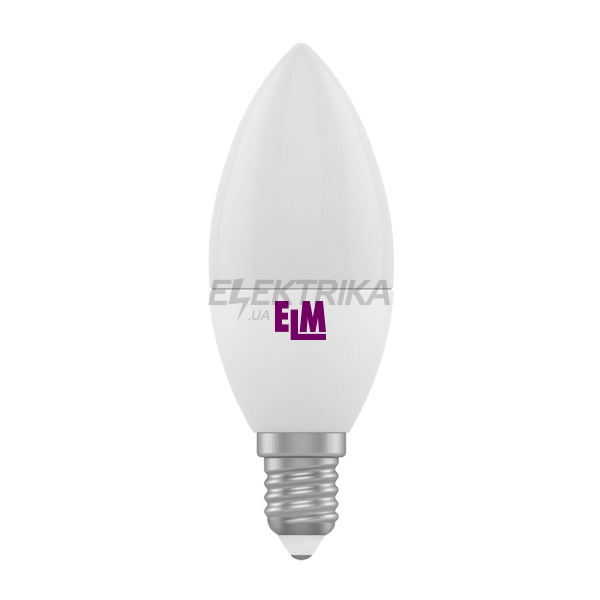Лампа світлодіодна свічка C37 4W PA11 E14 4000 ELM