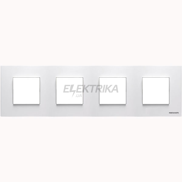 Рамка 4-постова Zenit N2274 BL, білий