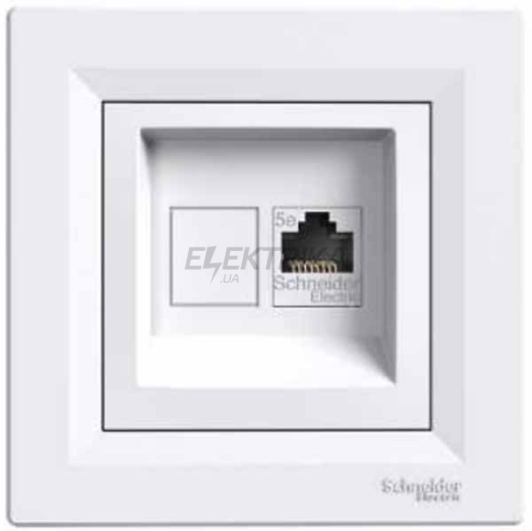 Розетка комп'ютерна RJ45 Schneider Electric Asfora 5е UTP білий (EPH4300121)