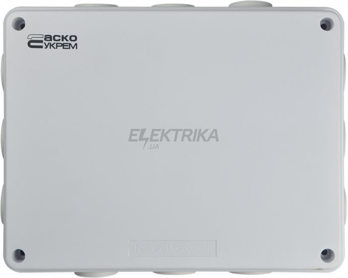 Коробка розподільна АСКО-УКРЕМ РК 255*200*80 (TY-RA) (A0150170024)