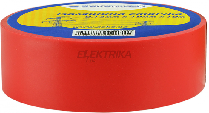 Ізолента АСКО-УКРЕМ 0,13мм*19мм/10м червоний (A0150020035)