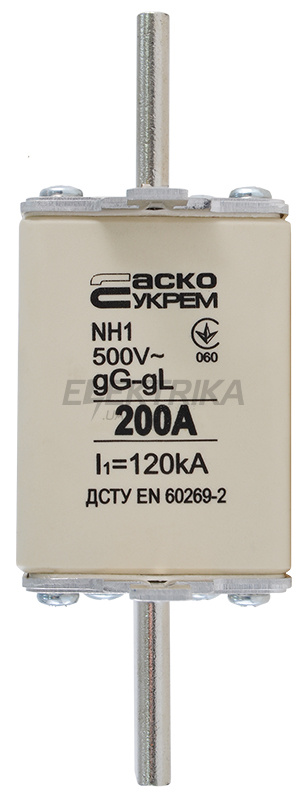 Запобіжник ножовий плавкий АСКО-УКРЕМ NH1 200A gG (A0050010031)