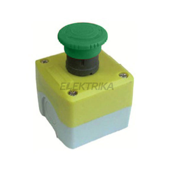 Пост кнопковий ПК722-1, 10A, 230/400B (1 зелена)
