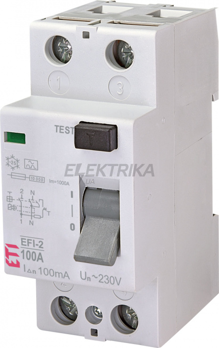 Дифф.реле (ПЗВ) ETI EFI-2 A 100/0.1 002062532
