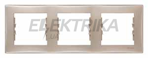 Рамка 3-постова горизонтальна Schneider Electric Sedna титан (SDN5800568)