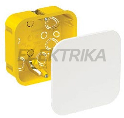 Розподільна коробка для порожнистих стін квадратна 100x100x50 IMT35161 жовтий
