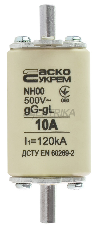 Запобіжник ножовий плавкий АСКО-УКРЕМ NH00 10A gG (A0050010007)