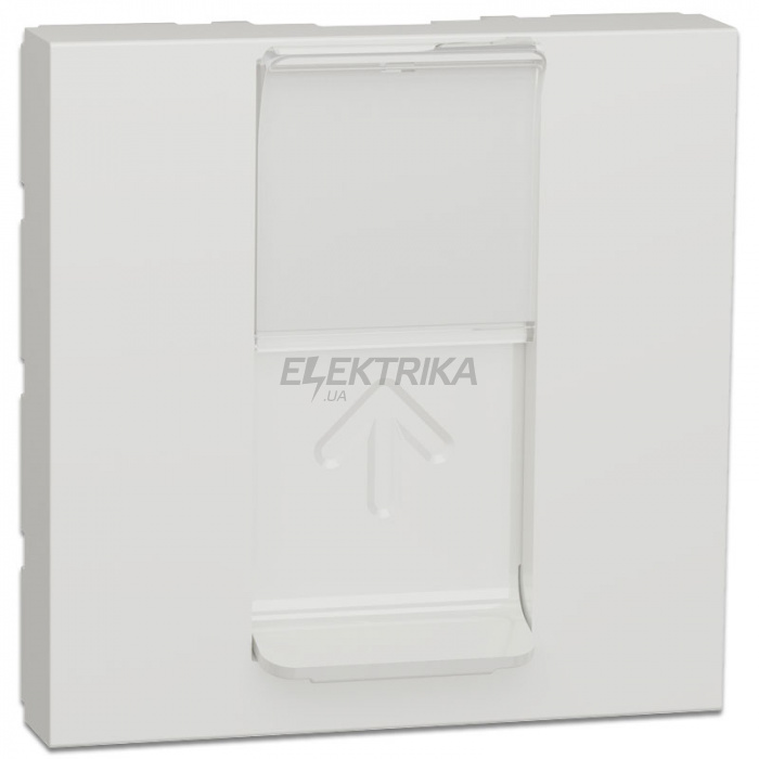 Накладка для розетки RJ45 Schneider Unica New 2 модуля білий (NU941118)