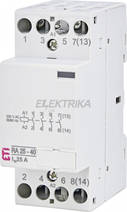 Модульний контактор ETI RA 25-40 230V AC 002464094