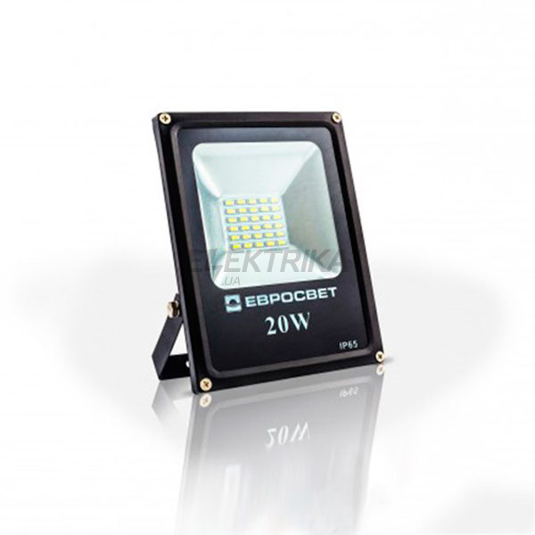 Прожектор світлодіодний EVRO LIGHT ES-20-01, 95-265V, 6400K, 1100Lm, SMD