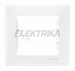 Рамка 1-постова Schneider Electric Sedna біла (SDN5800121)