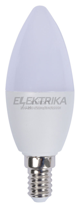 Лампа світлодіодна e.LED.lamp.stand.B35.E14.8.6500, 8Вт, 6500К 110лм/Вт (l0650814)