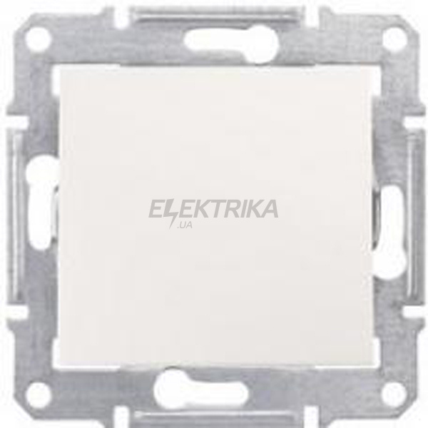 Перемикач 1-клавішний IP44 Schneider Electric Sedna білий (SDN0400521)