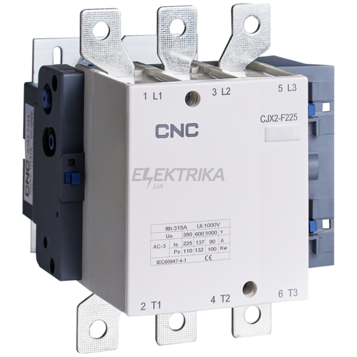 Електромагнітний контактор CNC CJX2-F-225 110кВт 220В 225А (Б00030462)