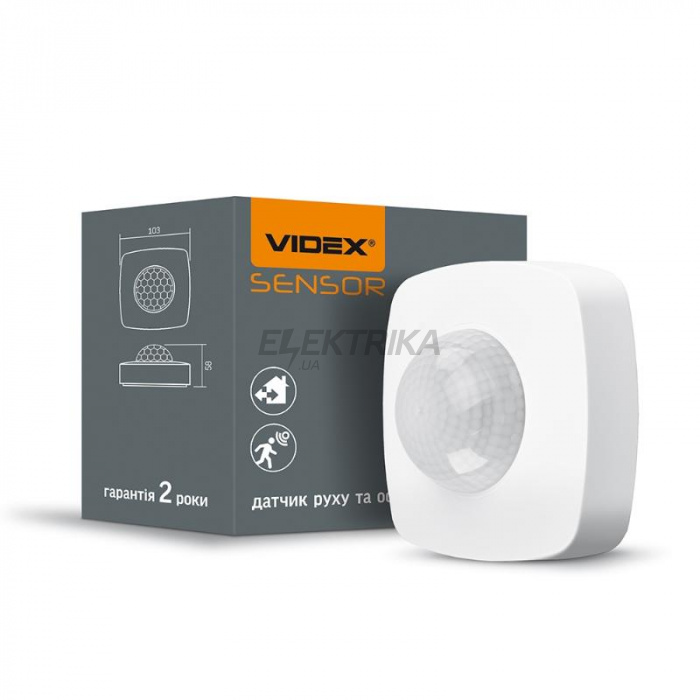 Датчик руху та освітленості VIDEX VL-SPC24W 1200W інфрачервоний (VL-SPC24W)