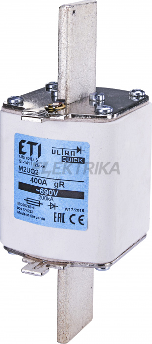 Плавка вставка запобіжник ETI M2UQ2/400A/690V 004724223