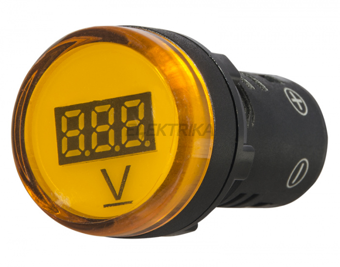 Вольтметр цифровий АСКО-УКРЕМ AD22-22 DVM DC 5-30В жовтий (A0190010013)