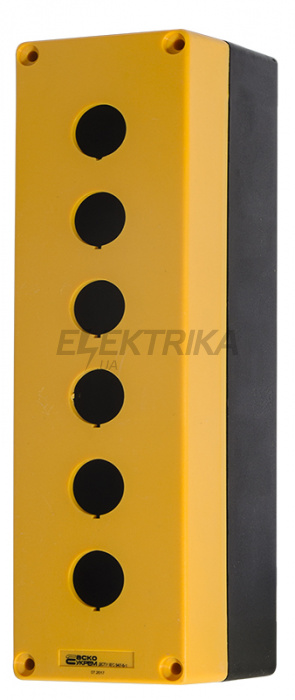 Корпус посту шестимісний АСКО-УКРЕМ HJ9-6 жовтий (A0140020075)