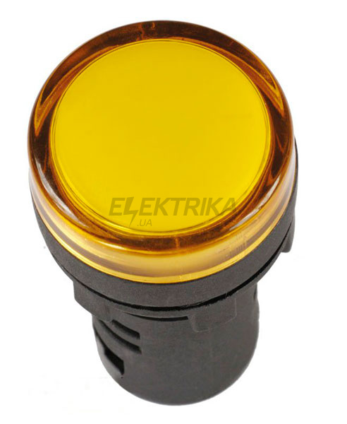 Індикатор AD-22DS LED-матриця d22мм жовтий 36В AC/DC