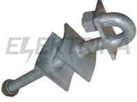 Наскрізний гак e.through.hook.pro.250.20.s, 250мм, М20 із запобіжною пластиною
