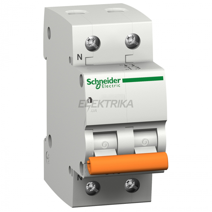 Автоматичний вимикач Schneider Electric ВА63 1П+Н 32A C 4,5 кА, Болгарія/Італія 11216