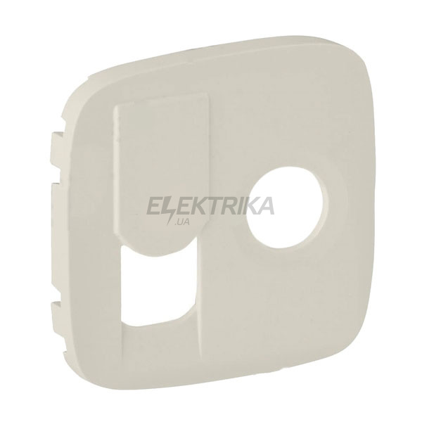 Панель лицьова розетки TV + RJ45, слонова кістка, Valena ALLURE