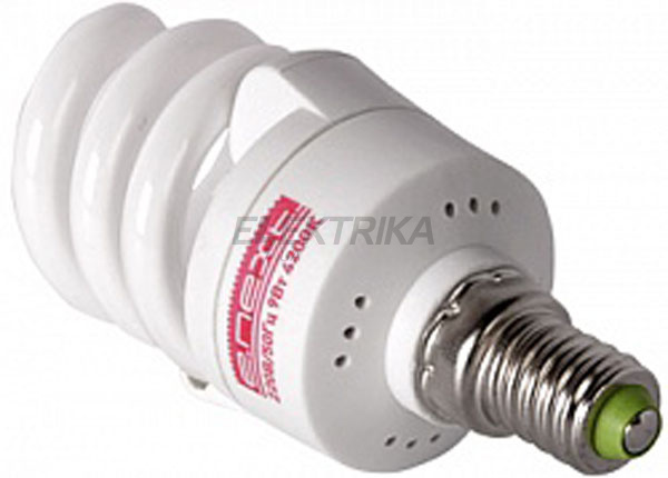 Лампа енергозберігаюча e.save.screw.E27.40.2700, тип screw, патрон Е27, 40Вт, 2700 К